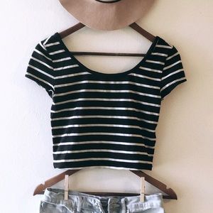 Striped crop top